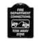 Signmission Fire Department Connection Tow Away Zone W/ Graphic Heavy-Gauge Alum Sign, 24" x 18", BS-1824-24024 A-DES-BS-1824-24024 - alternate 1